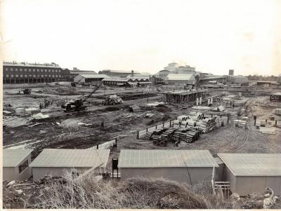 Start bouw burelen en labo Kuhlmann - 1963