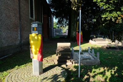 Inhuldiging infobord oudstrijders op begraafplaats Kaprijke 