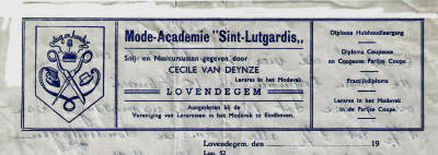 Briefhoofd Mode-Academie Sint-Lutgardis
