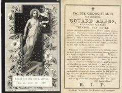 Bidprentje Eduard Arens