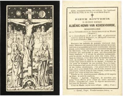 Bidprentje Alberic Van Kerckvoorde