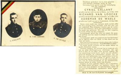 Oorlogsslachtoffers Cyriel Callant, Richard Van Lo