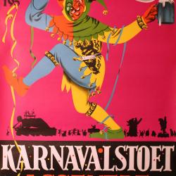 Affiche voor de carnavalstoet van Assenede, 1958