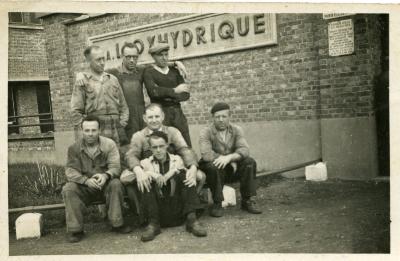 Fabrieksarbeiders in Rieme omstreeks 1960