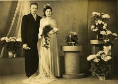 Huwelijksportret, Ertvelde, 1945-1950