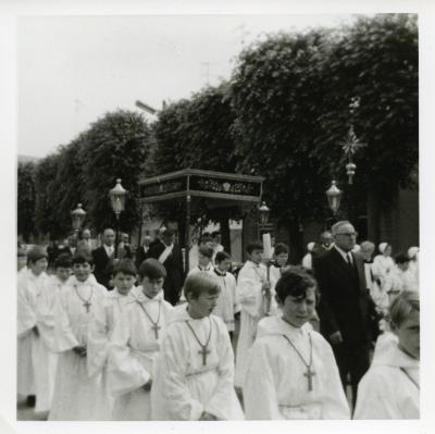Processie in Ertvelde, 1971