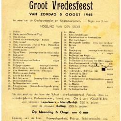 Programma Groot Vredesfeest, Beke 1945