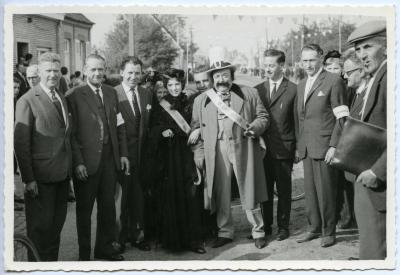 Miss en Mister Waarschoot op Leestjeskermis, jaren 1960