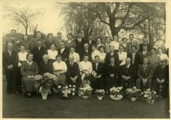 Huwelijk Maurice De Backer-Gabriella Van Heesvelde, Ertvelde, 1950