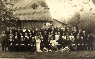 Huwelijk Aimé Dossche-Esther Fredrick, Lovendegem