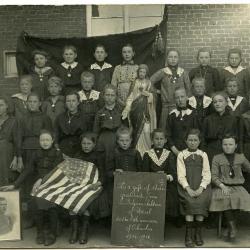 Klasfoto 10-jarige jongens, Ursel, 1918-1919