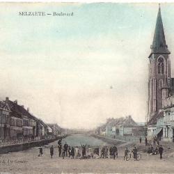 Postkaart Boulevard Zelzate, ca. 1910