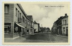 Postkaart Steenweg op Zomergem, Ursel, ca. 1951