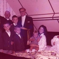 De eetkamer van Villa Pinehurst in Eeklo, jaren 1920