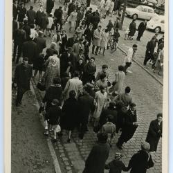 Majorettes en fanfares in Zelzate, jaren 1960