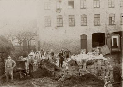 Bouwwerken haarsnijderijfabriek Enke, Eeklo, 1896