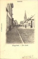 Postkaart van de Hoogstraat in Assenede, 1902