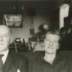 Max en dochter Ruth Enke, eind jaren 1960
