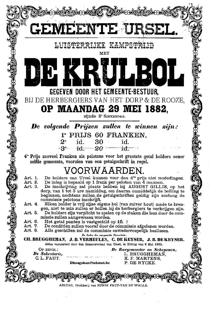Ursel krulbolwedstrijd