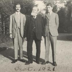 Drie generaties Enke: Peter, Hermann en Godfrey in 1921