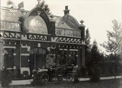 Koetshuis van Villa Pinehurst, Eeklo, omstreeks 1910