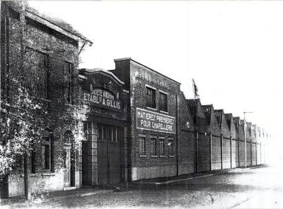 Vellenfabriek Arthur Gillis, Eeklo, ca 1930.