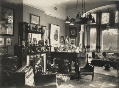 Salon van Villa Pinehurst in Eeklo, jaren 1920