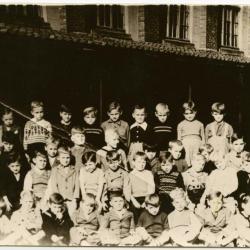 Schoolfoto Jongens 6e leerjaar, Waarschoot, 1962-1963