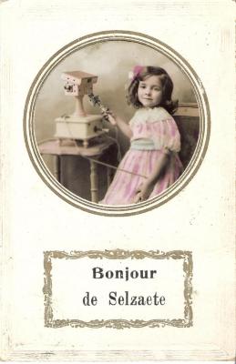 Groetenkaart uit Zelzate, 1910