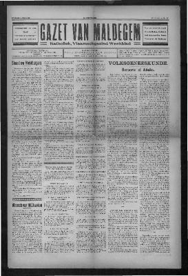 Gazet van Maldegem, 1932-07-03