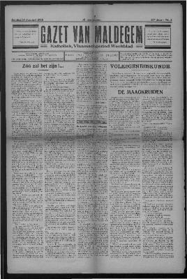 Gazet van Maldegem, 1932-01-10
