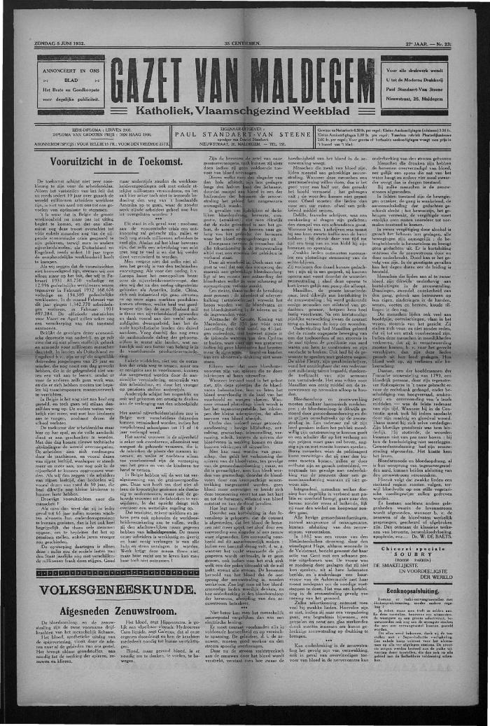 Gazet van Maldegem, 1932-06-05