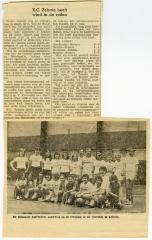 Krantenartikel Korfbalclub Zelzate, 1972