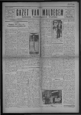 Gazet van Maldegem, 1933-07-30