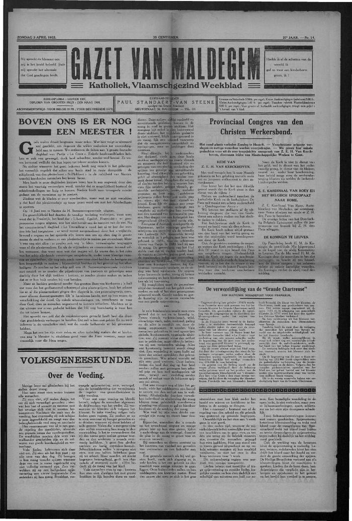 Gazet Van Maldegem, 1932-04-03