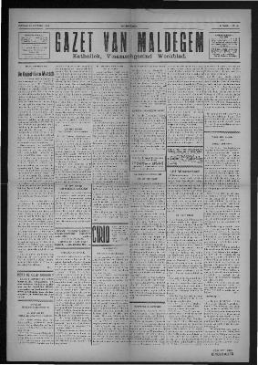 Gazet van Maldegem, 1934-10-14