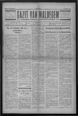 Gazet van Maldegem, 1932-10-23