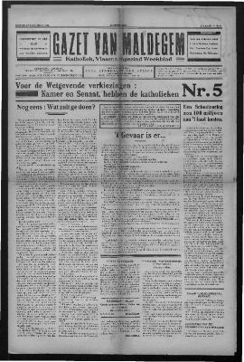 Gazet van Maldegem, 1932-11-13