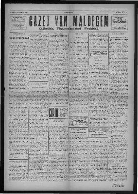 Gazet van Maldegem, 1934-11-25