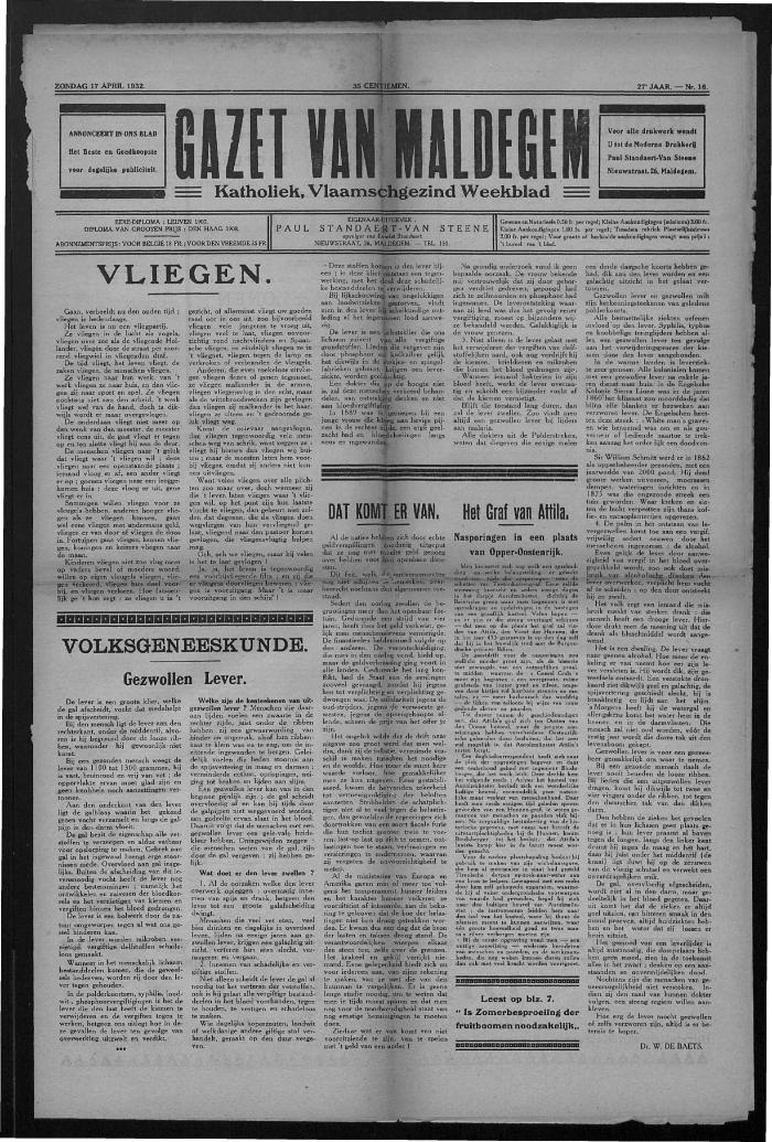 Gazet van Maldegem, 1932-04-17