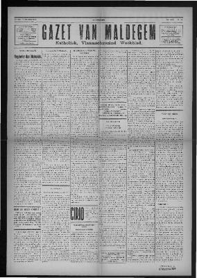 Gazet van Maldegem, 1934-10-07