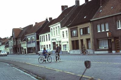 Dorpszicht Stationsstraat, Waarschoot, jaren 1960
