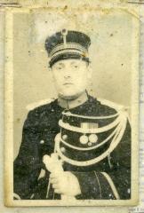 Portret van rijkswachter Willy Willems, Zelzate, 1949