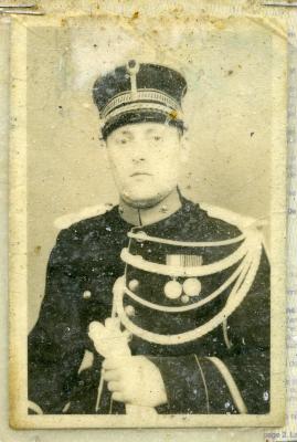 Portret van rijkswachter Willy Willems, Zelzate, 1949