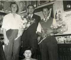 Huldiging krulbolkampioenen, Tack Robert, De Boever Adhemar, 1958