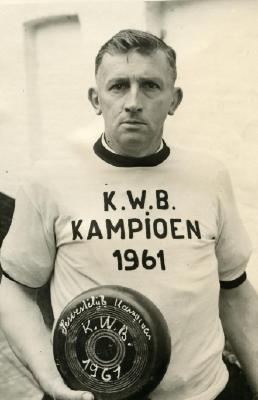Kampioen krulbol KWB, Albert Vereecke,1961