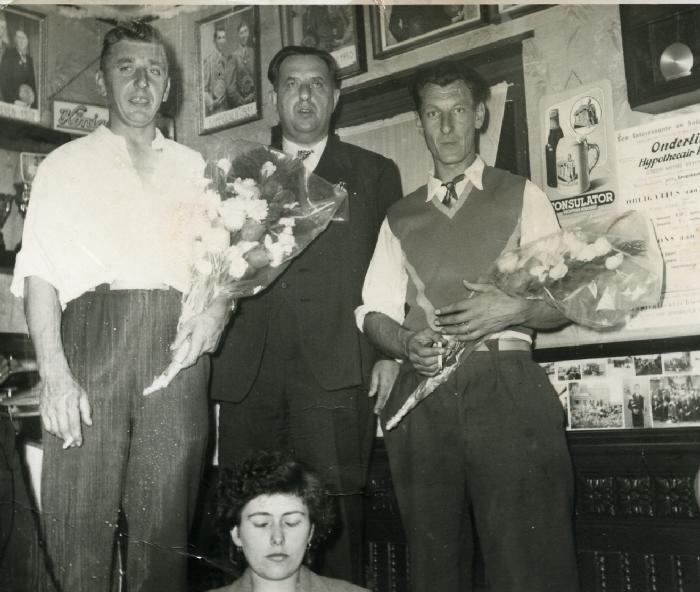 Huldiging krulbolkampioenen, Tack Robert, De Boever Adhemar, 1958