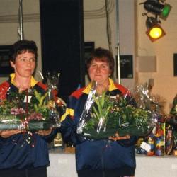 Kampioenen krulbol van Belgie, Gelaude Christiane en Van De Berghe Christine, Doornzele, 1998