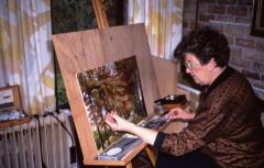 Lorette Van Hoorebeke Schildert D'Alcantara Dreef, Lembeke