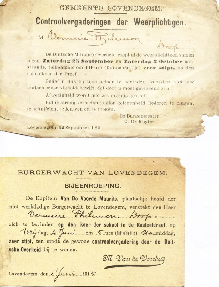 Weerplichtingen / Burgerwacht